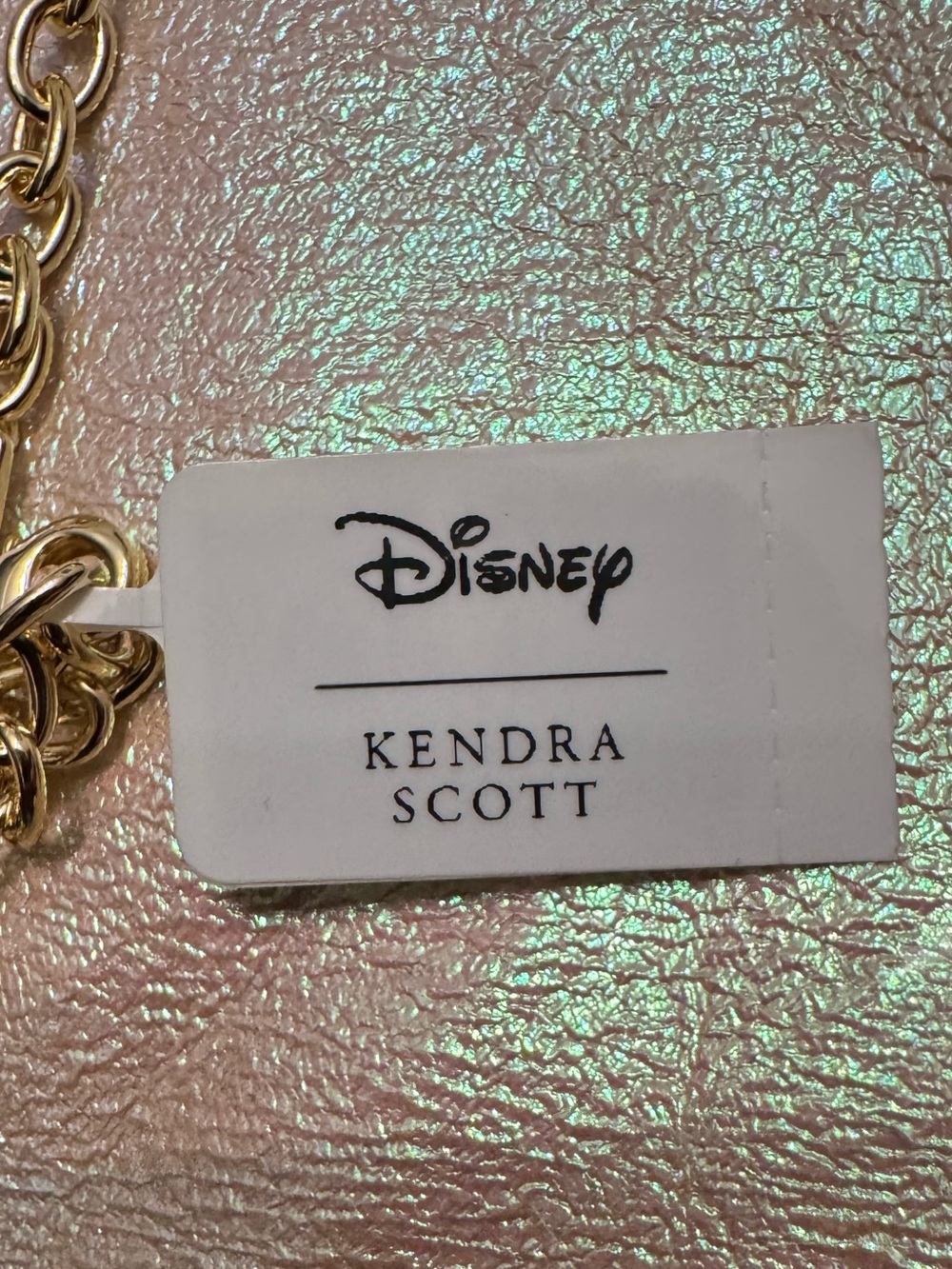 Kendra Scott X Disney Mickey Minnie Mouse Pink Drusy Pendant Gold Necklace NWT - Picture 14 of 14
